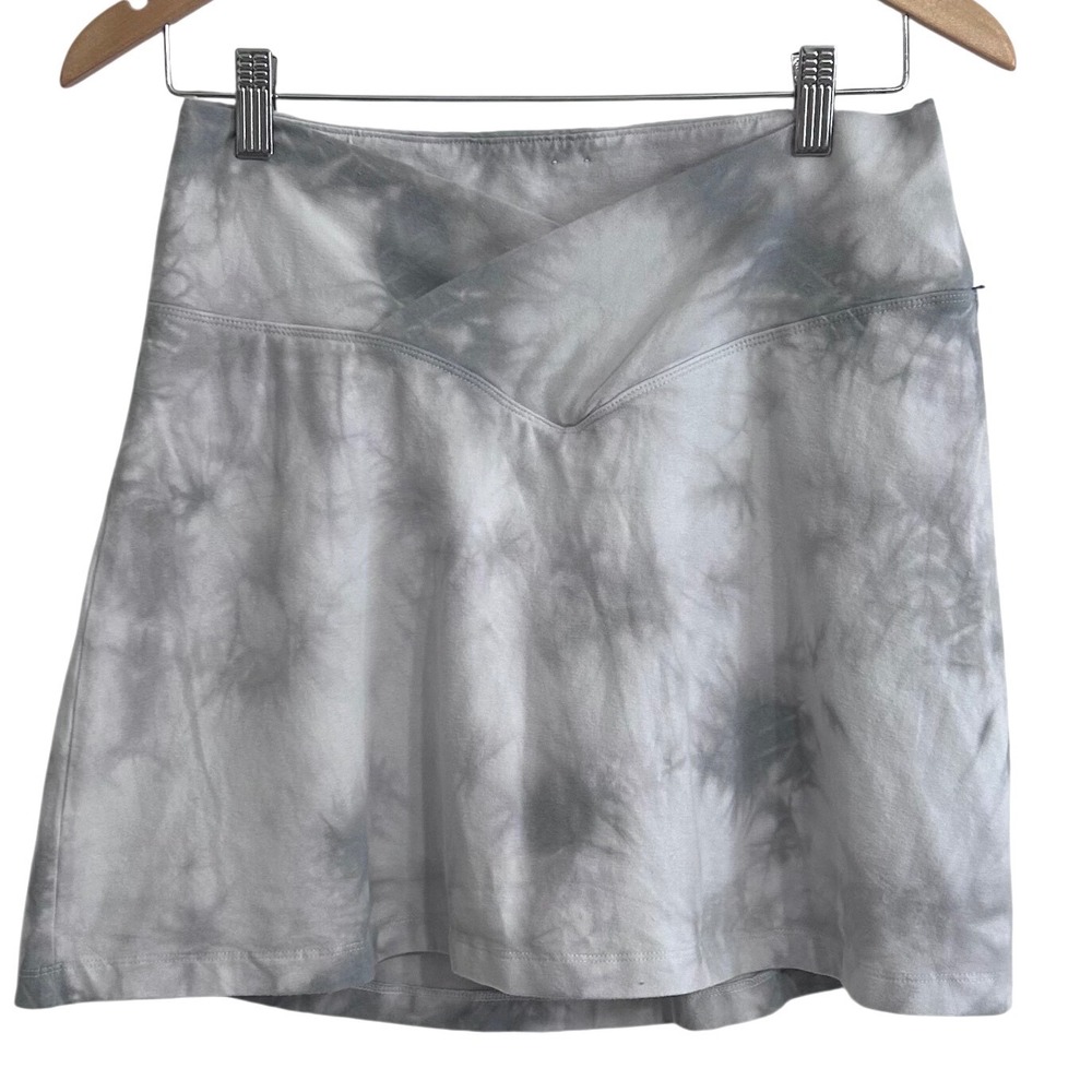 Pink Victoria's Secret Grey Tie Dye Crossover V-Waist Athletic Skort L Tennis